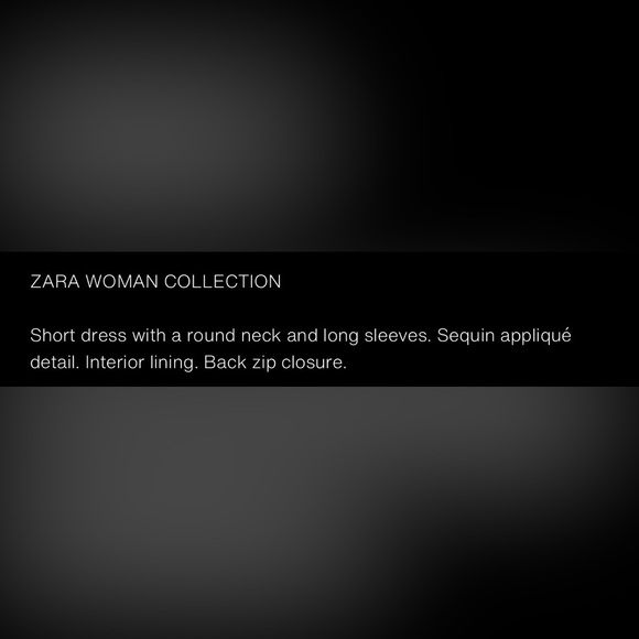ZARA ZW COLLECTION SEQUIN MINI DRESS - Picture 16 of 17